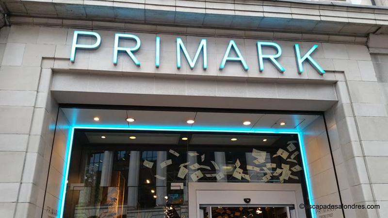 Enseigne Primark de Londres