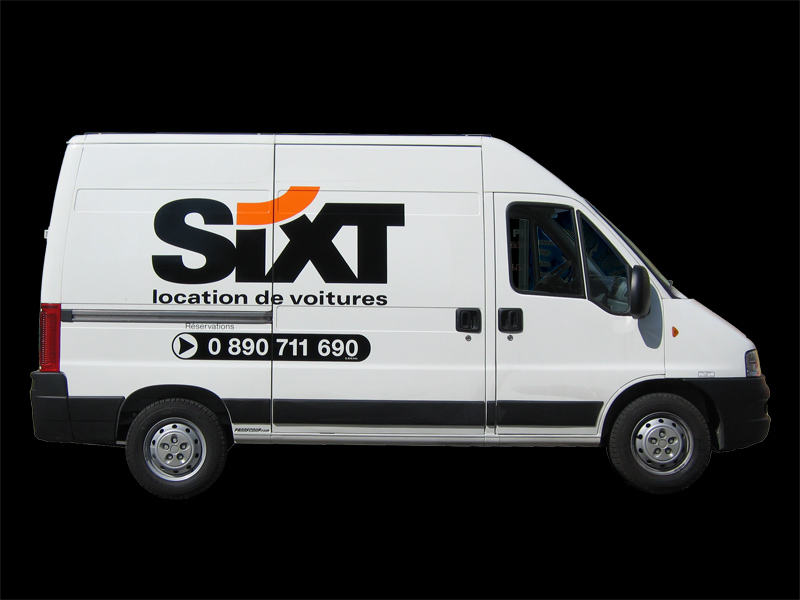 Camion Sixt Location décoré