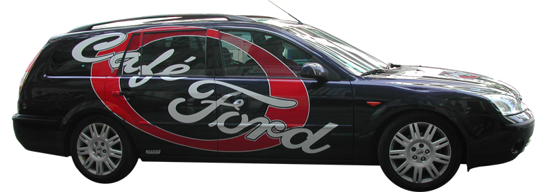 Véhicule Café Ford décoré Véhicule Café Ford décoré