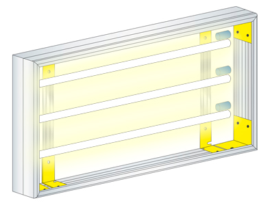 Caisson plat lumineux