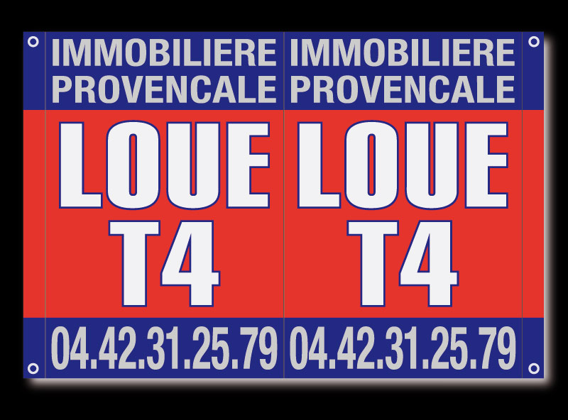 Immobilière Provençale - Panneau immobilier